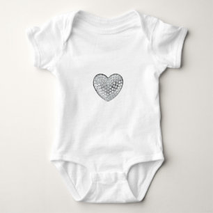 Diamond Heart Baby Bodysuit