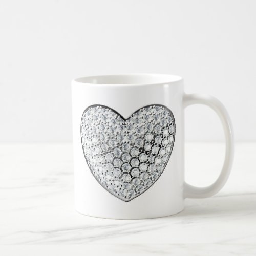 Diamond Heart Coffee Mug