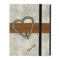 Diamond Heart Custom iPad 2/3/4 Case