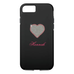 Diamond Heart Graphic Custom iPhone 7 case