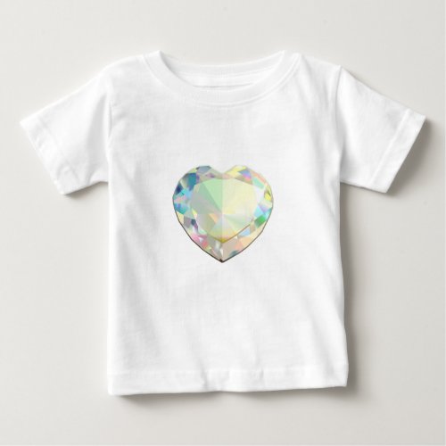 Diamond Heart Inspiration Baby T_Shirt