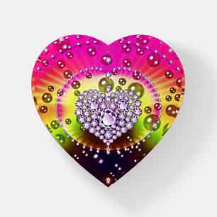 Diamond Heart Paperweight