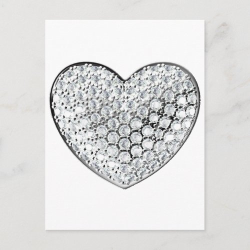 Diamond Heart Postcard