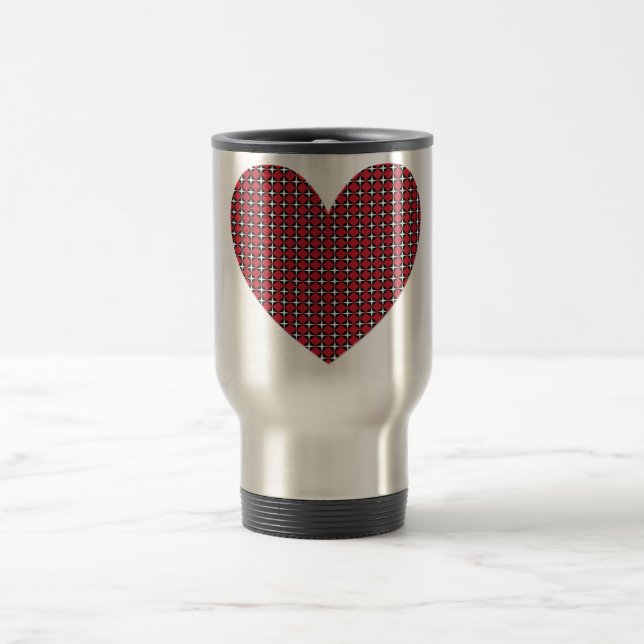 Diamond Heart Travel Mug (Center)