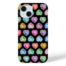 Diamond Heart Watercolor Pattern Cute Pastel Girly