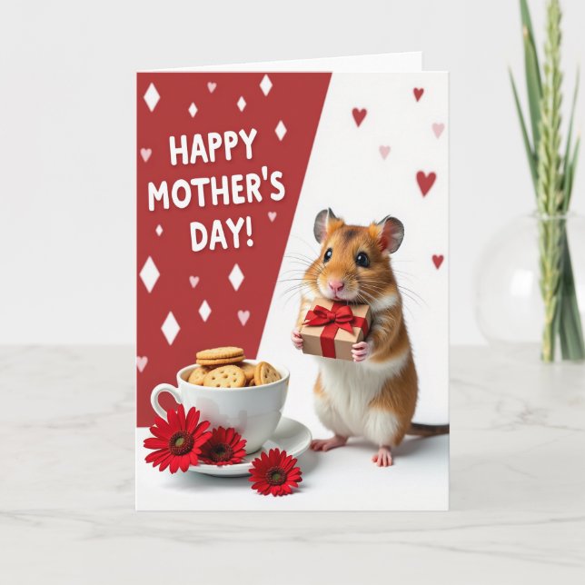 Diamond Hearts Rodent Gift Card (Front)