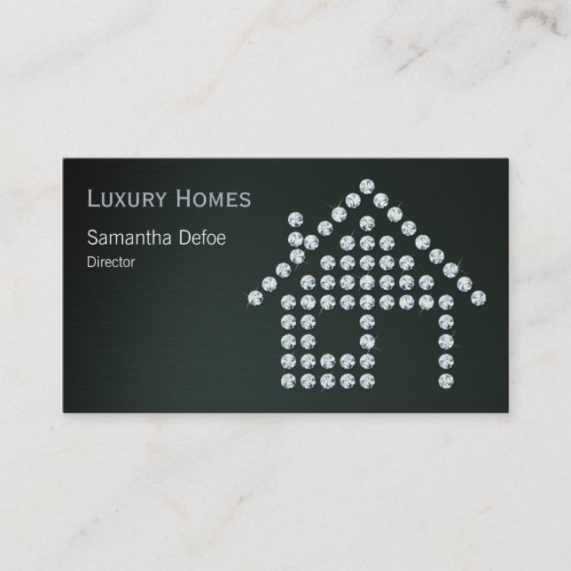 Diamond Home Real Estate Business Card (Front)