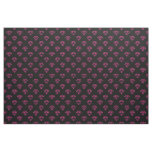 Diamond - Hot Pink on Black Fabric
