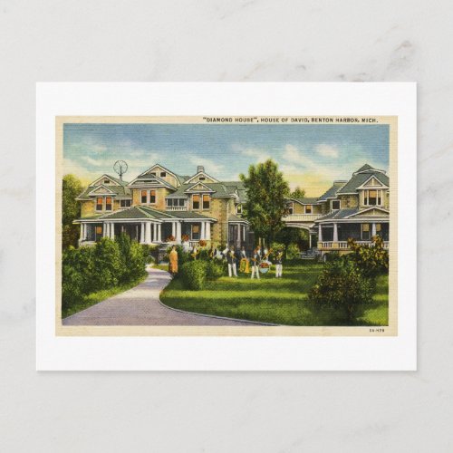 Diamond House _ House of David _ Benton Harbor MI Postcard