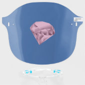 Diamond imsge Face-shield ! Face Shield (Front w/Glasses)