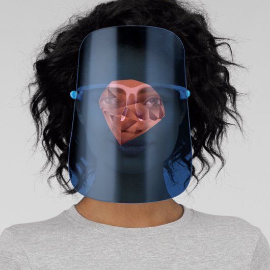 Diamond imsge Face-shield ! Face Shield (Insitu)