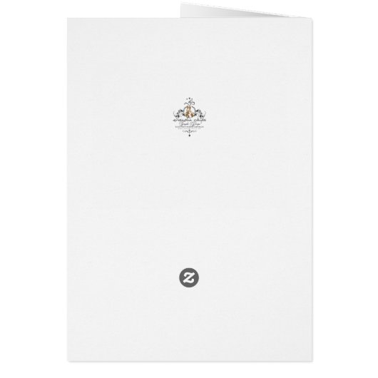 DIAMOND in Flowers ~ Greeting Card (Back)