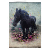 DIAMOND in Flowers ~ Greeting Card (Front)