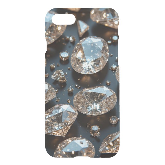 Diamond iPhone Case looks real diamond luxury (Back)