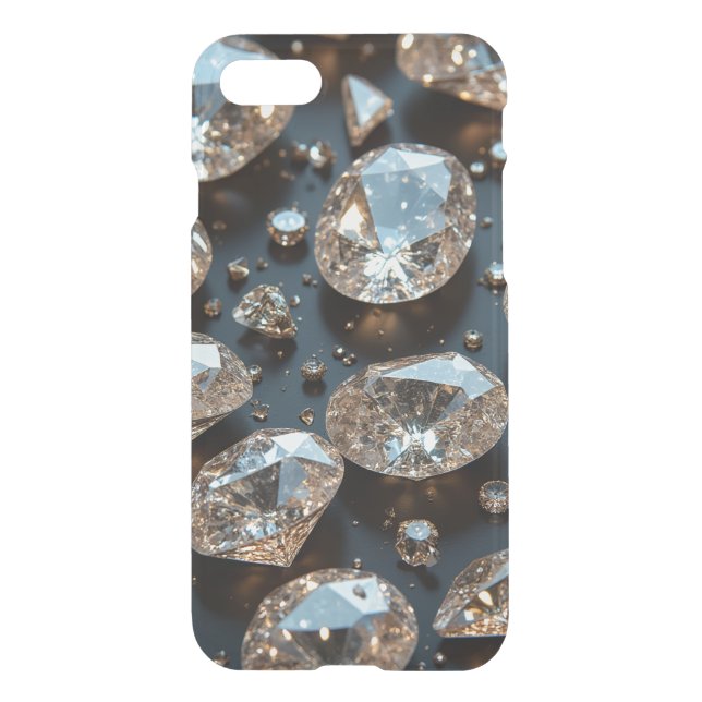 Diamond iPhone Case looks real diamond luxury (Back)