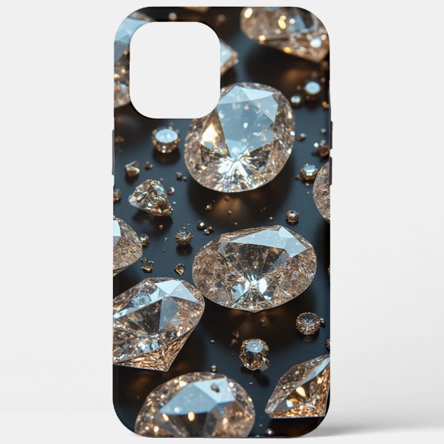Diamond iPhone Case looks real diamond luxury (Back)