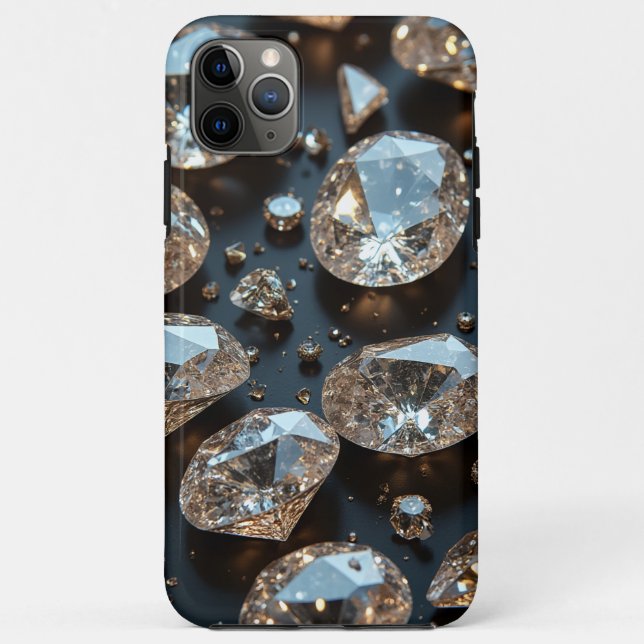 Diamond iPhone Case looks real diamond luxury (Back)