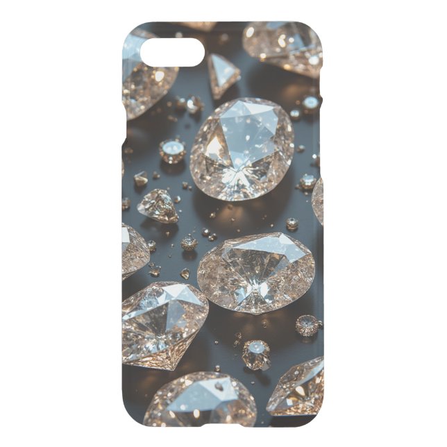 Diamond iPhone Case looks real diamond luxury (Back)