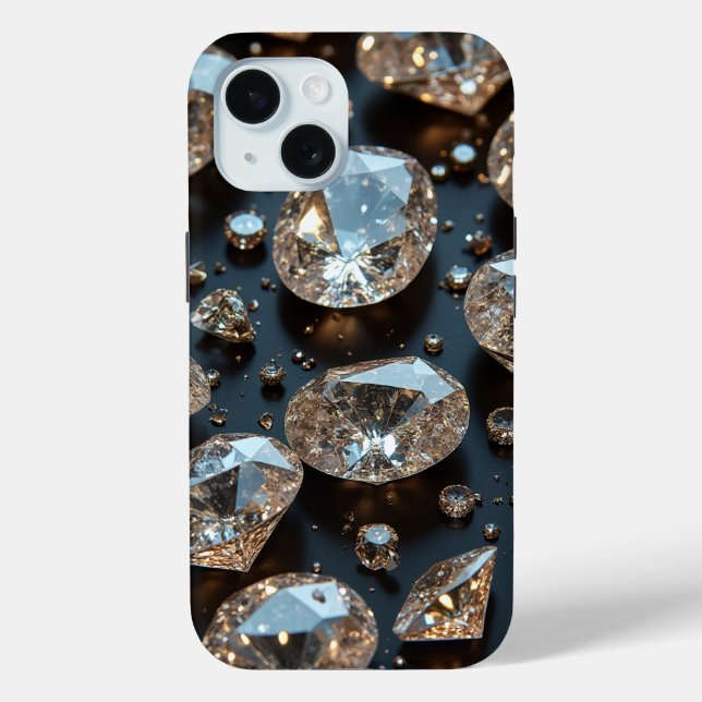 Diamond iPhone Case looks real diamond luxury (Back)