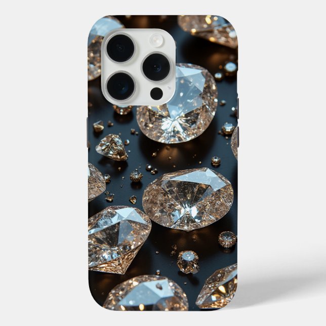 Diamond iPhone Case looks real diamond luxury (Back)