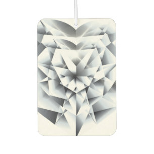 Diamond jewel cut facetted gemstone bling heart air freshener