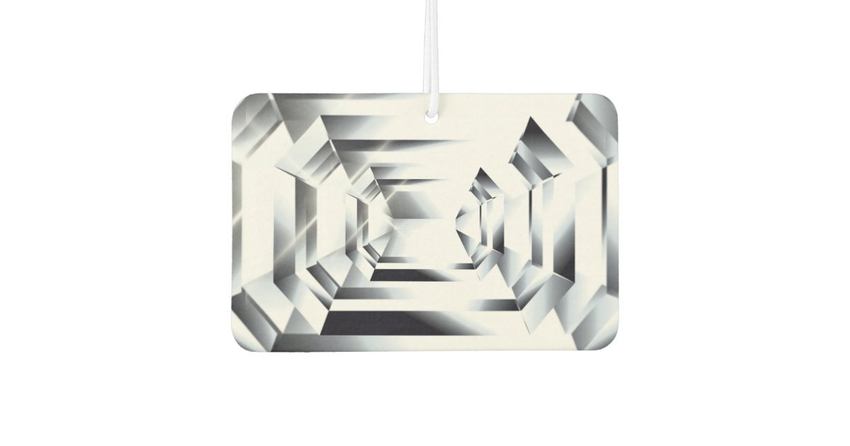 Diamond Jewel Shiny Facetted Gemstone Diva Air Freshener Zazzle Com