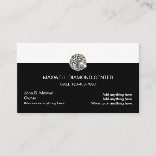Diamond Jeweler Design Business Card