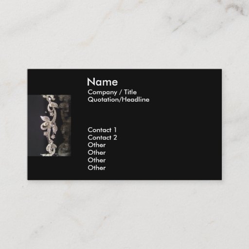 Customizable Diamond Jewelry Classic Buisness Card Business Card