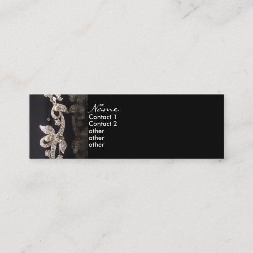 Diamond Jewelry Classic Profile Card Business Card Templates