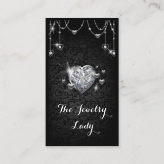 Diamond jewelry elegant business card