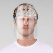 Diamond Jewels Tiara Crown For her Face Shield (Insitu)