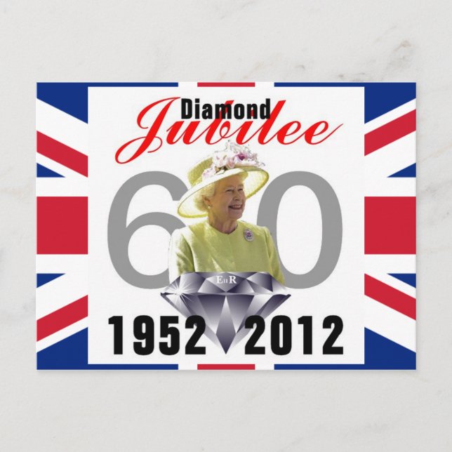 Diamond Jubilee 1952-2012 Postcard (Front)