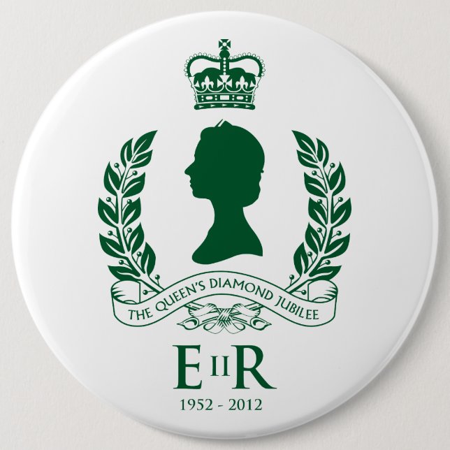 Diamond Jubilee Commemorative Button (Front)