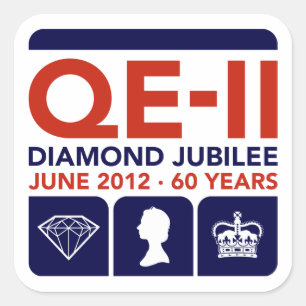 Diamond Jubilee Commemorative Stickers