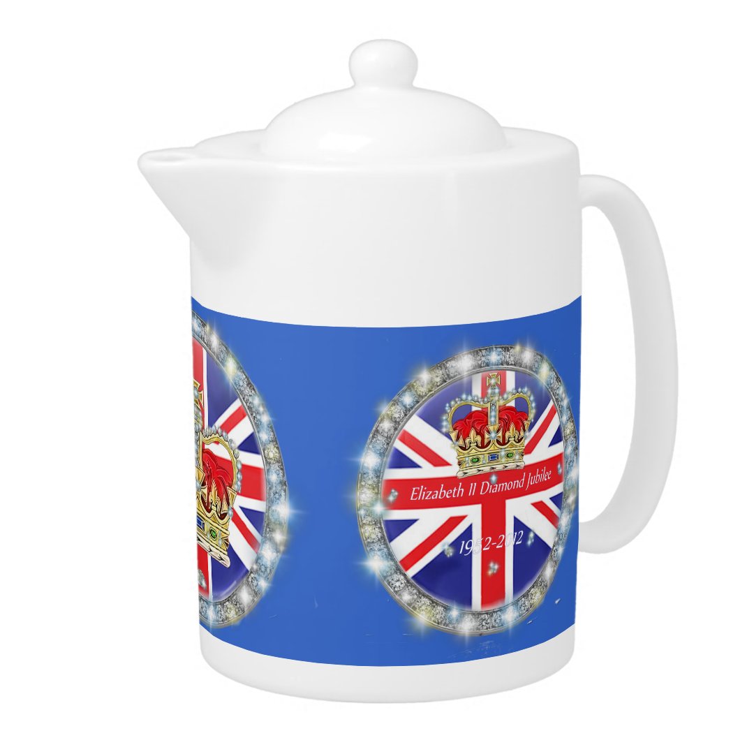 Diamond jubilee Teapot Zazzle