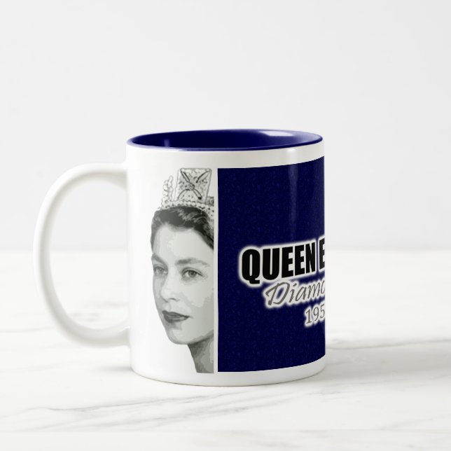 Diamond Jubilee Two-Tone Coffee Mug (Left)