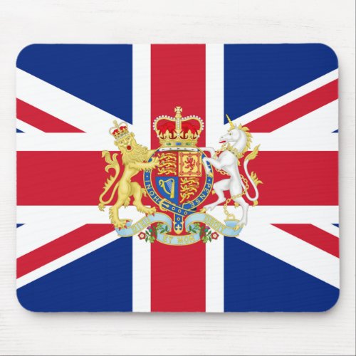 Diamond Jubilee Union Flag and Royal Crest Mouse Pad