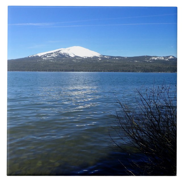 Diamond Lake, Oregon Ceramic Tile (Front)