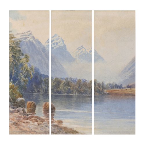 Diamond Lake Wakatipu Laurence William Wilson Triptych