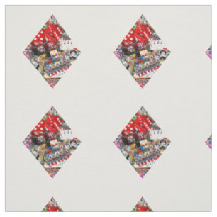Diamond - Las Vegas Playing Card Shape Fabric
