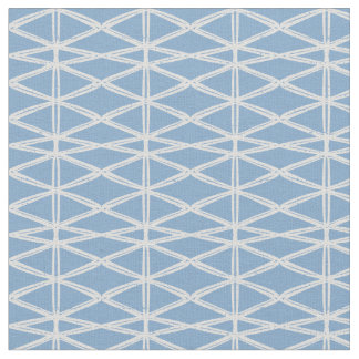 Diamond Lattice contemporary modern triangle blue Fabric