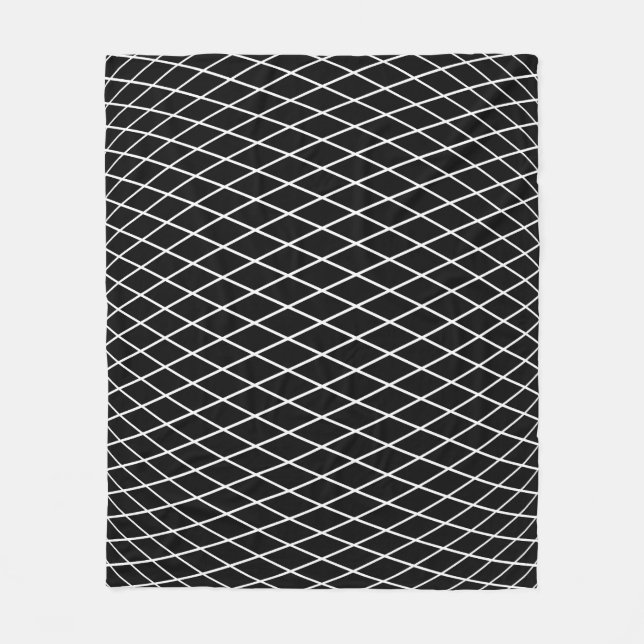 Diamond lattice geometric texture. fleece blanket (Front)