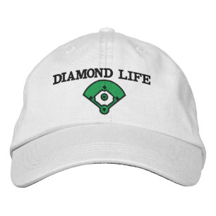 Diamond Life Softball Embroidered Baseball Cap