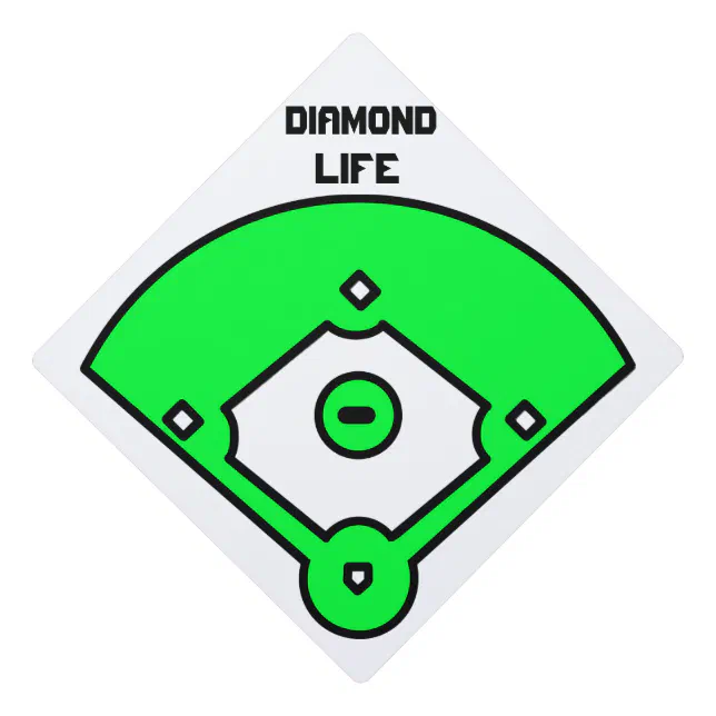 Diamond Life Softball Graduation Cap Topper Zazzle