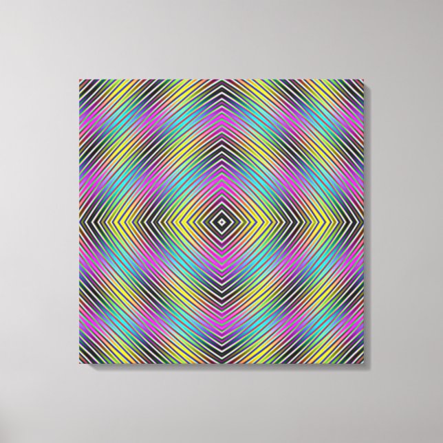 Diamond lines Canvas Print (Front)