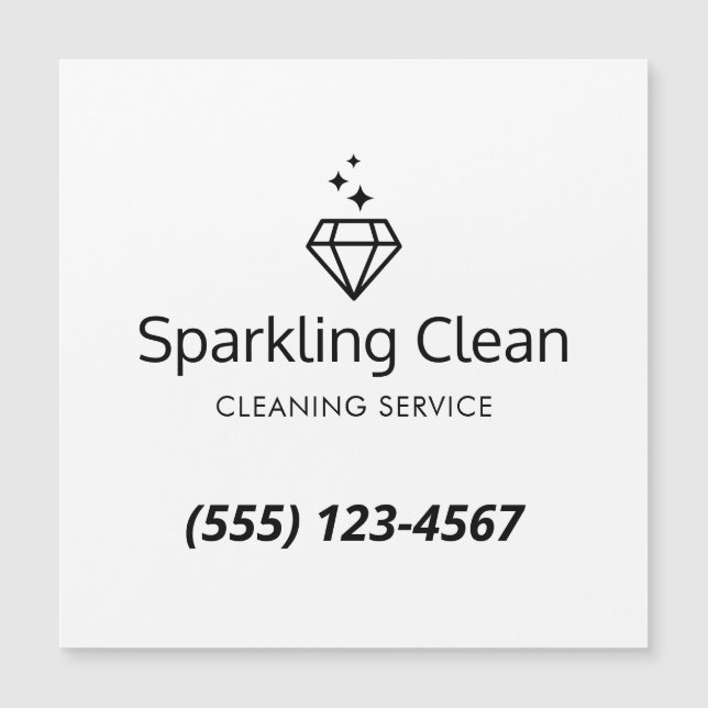 Diamond Logo House Cleaning Service (Front)