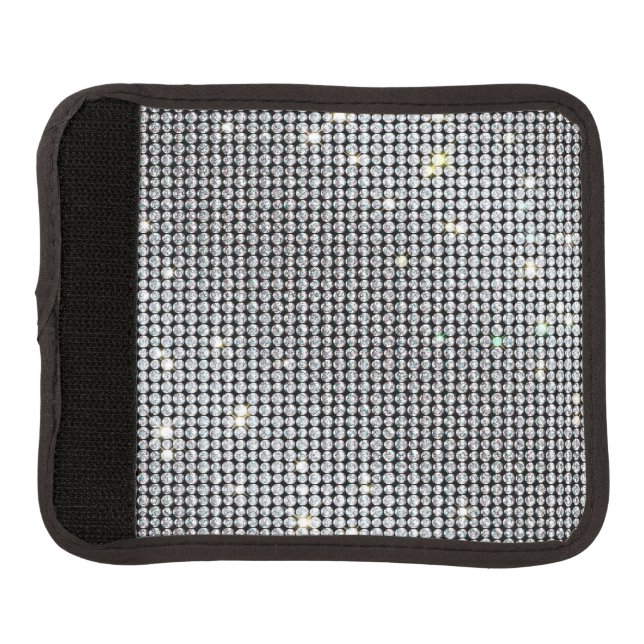 Diamond Luggage Handle Wraps, brilliant crystal Luggage Handle Wrap (Front)