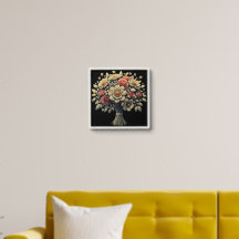 Diamond made bouquet of flower