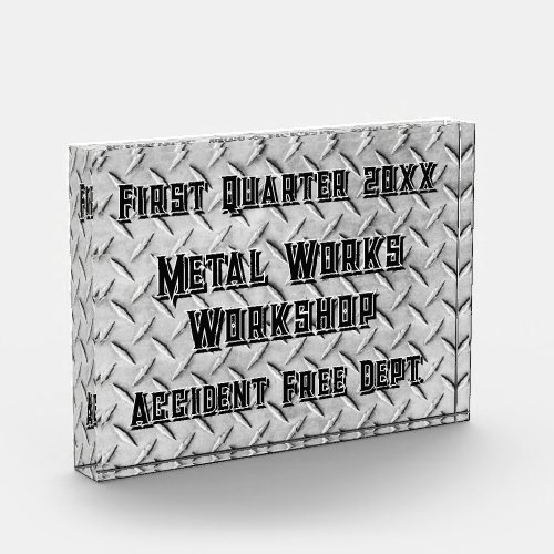 Diamond Metal-look Image Acrylic Award