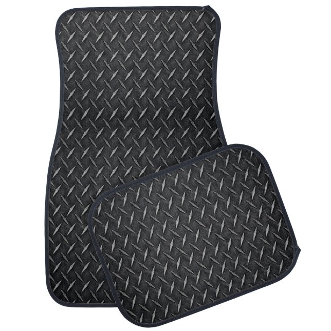 Diamond Metal Plate Car Mats (Set)